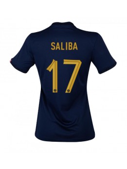 Ženski Nogometna dresi replika Francija William Saliba #17 Domači SP 2022 Kratek rokav